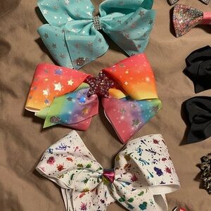 Colorful Star and Splatter Hair Bows - JoJo Siwa Bows
